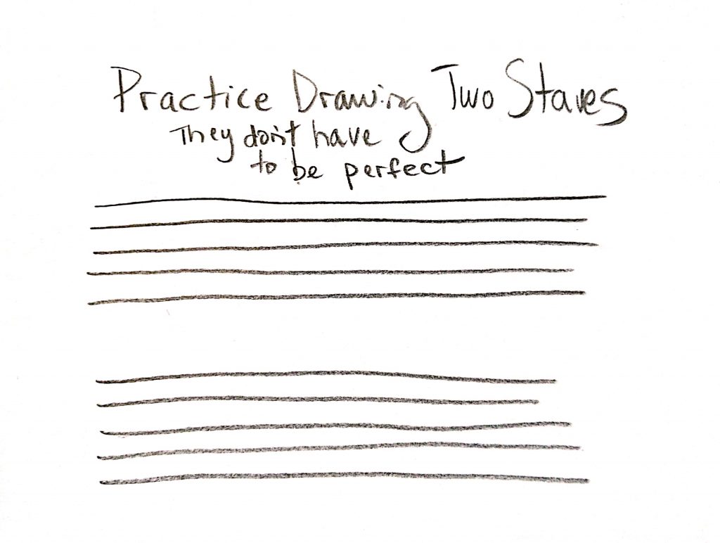 Practice Drawing Staves