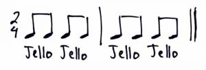 Eighth Note Blue Jello